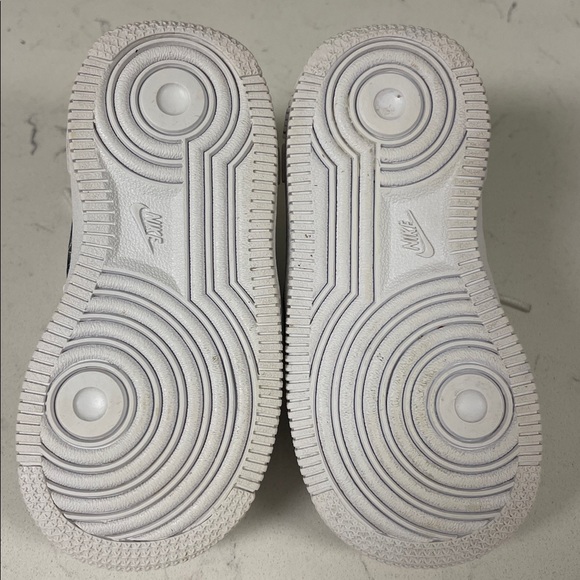 Nike Air Force 1 Low (TD) CZ1691-100 White Black Swoosh Size 6 C - Picture 10 of 17